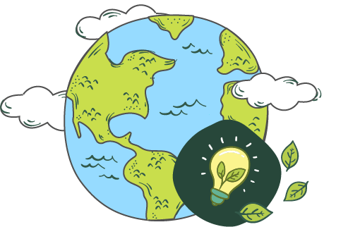 illustration empreinte carbone