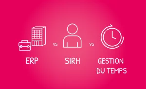Illustration d’une entreprise suisse comparant un ERP, un SIRH et un outil de gestion du temps